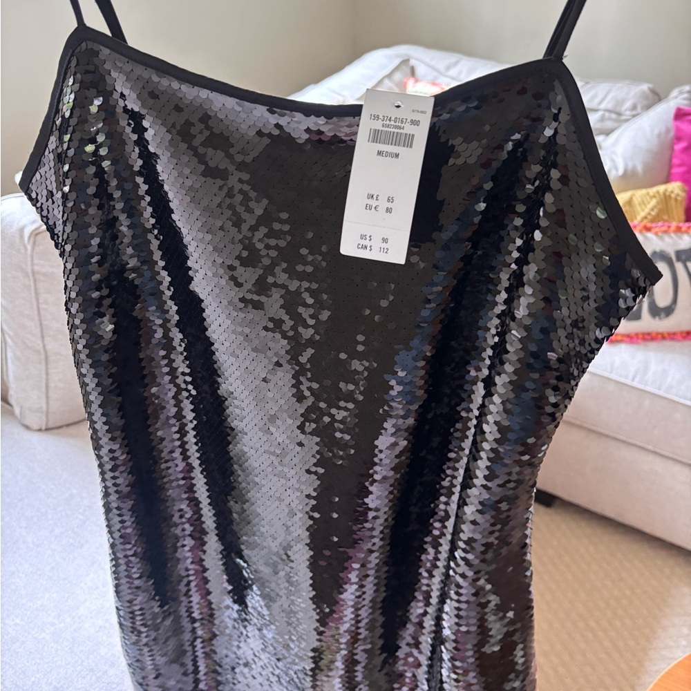 Abercrombie & Fitch Black Sequin Dress